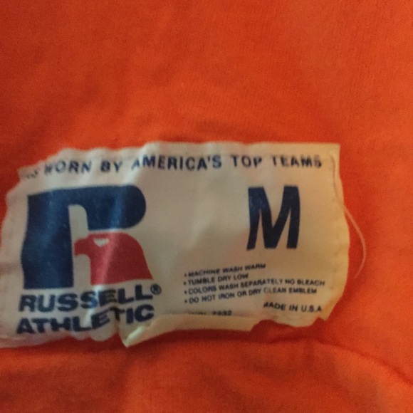 Vintage Stockbridge Tigers Tee 🐅 Orange School Spirit Shirt Paw Print Graphic - Picture 4 of 7